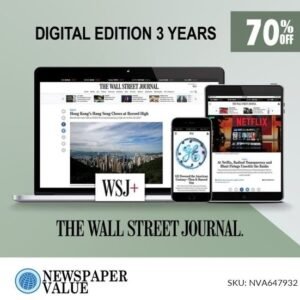 Wall Street Journal Digital Subscription for 3 Years for only $189