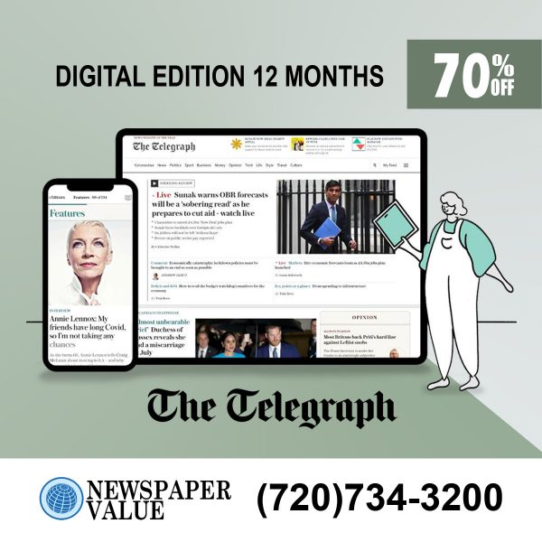 The Telegraph Newspaper Digital Subscription for 1 Year