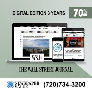 Wall Street Journal Digital Subscription for 3 Years at 70% Discount