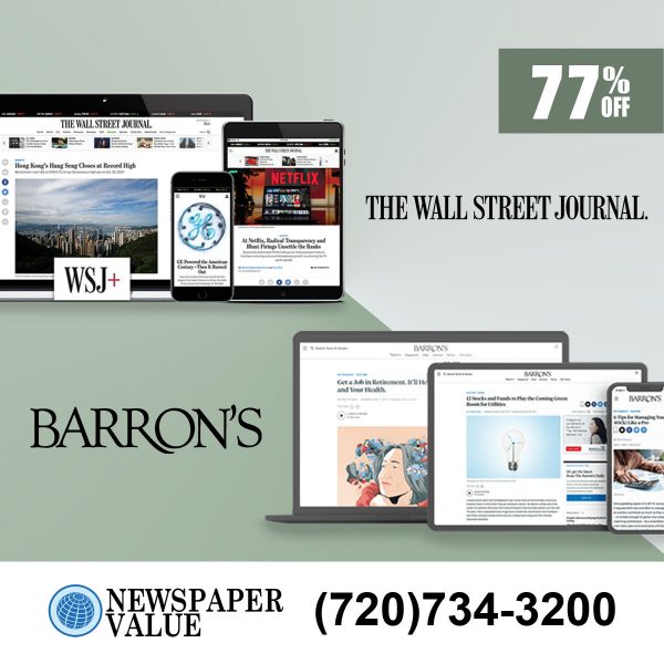 Barron's News and WSJ Digital Subscription for $129
