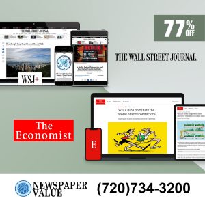 Wall St Jnl and The Economist Digital Subscription for 3 Years
