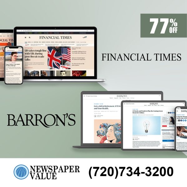 Barron's Newspaper and Financial Times Subscription for $129