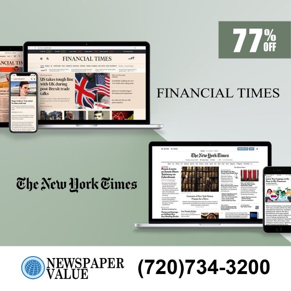 Financial Times and NY Times Digital Subscription 5-Year