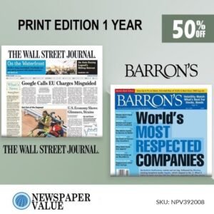 WSJ and Barron's Duo Package Subscription for 1 Year