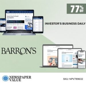 Investor’s Business Daily and Barron’s (1 Year) – 77% OFF